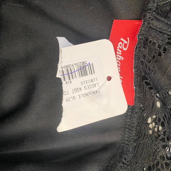 Panhandle Eyelet Lace Midi Dress  Womens L Black Ruffled Long Sleeves Western - Picture 13 of 14